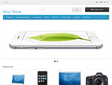 Tablet Screenshot of demo.opencart.com